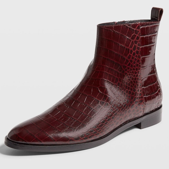 Trycia Flat Boot - Brand New(never shoes tags) - NEVER WORN - Burgundy - Picture 1 of 5